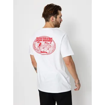 Pánské tričko Brixton Bass Brains Swim Stt (white) M, bílá