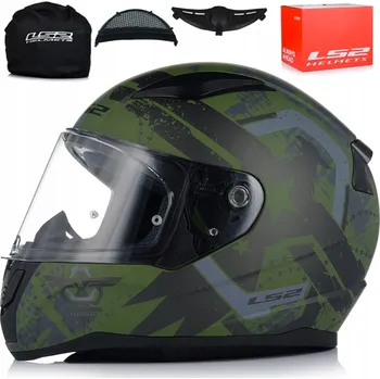 Helma na motorku INTEGRÁLNÍ PŘILBA LS2 FF353 RAPID II Thunder Birds Military ECE 22.06