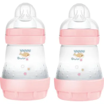 Kojenecká láhev MAM LAHEV ANTI-COLIC 160 ml, dbl pack růžová