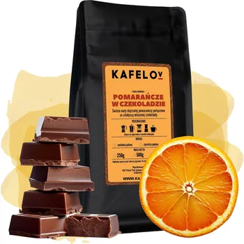 Káva Mletá káva Kafelov 250 g Arabica s příchutí pomeranče v čokoládě
