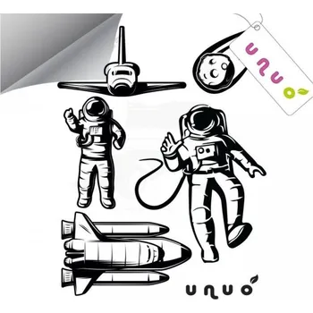 Sport Reflexní nažehlovací panel UNUO 9x13 cm, VESMÍR (VÝPRODEJ)