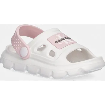 Pánské pantofle Dětské pantofle Calvin Klein Jeans V1AF.83264.22.29 bílá 00X, EUR 24/25