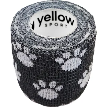YellowSPORT Fixační kohezivní obinadlo 5cm - 4,5 m Barva: Black paws