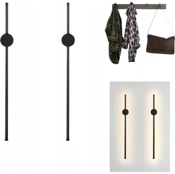 Nástěnné svítidlo LANMOU LED nástěnné svítidlo 50 cm 14W černé minimalistické 3000K do obýváku