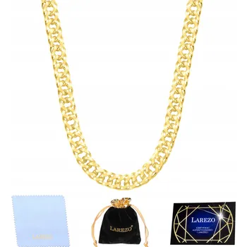 Řetízek ŘETÍZEK ZLATÝ ROMBO DVOJITÝ PANCR 50 cm PLNÝ PÁNSKÝ 2,2 mm STŘÍBRO 925