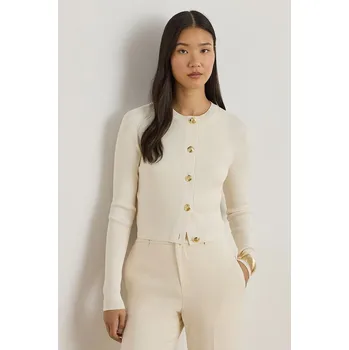 Dámský svetr Kardigan Lauren Ralph Lauren 200P08765 béžová 01X, vel. M