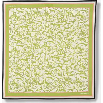 Šátek Hedvábný šátek Trussardi S007C000009N zelená 71X, vel. ONE SIZE