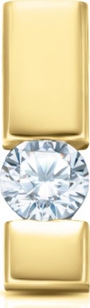 zlatý přívěsek s diamantem 0.19ct D/VVS1 s IGI certifikátem