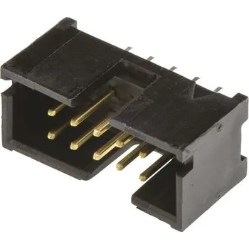 Elektrický konektor Konektor PCB, řada: AMP-LATCH, Vodič-Deska, počet kontaktů: 10, počet řad: 2, rozteč: 2.54mm izolace pájením, orientace
