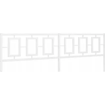 Kovové čelo , bílé, 193 cm