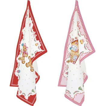 Utěrka Easy Life, Itálie Easy Life - Sada dvou kuchyňských utěrek Sweet Christmas Barva: jako na obrázku