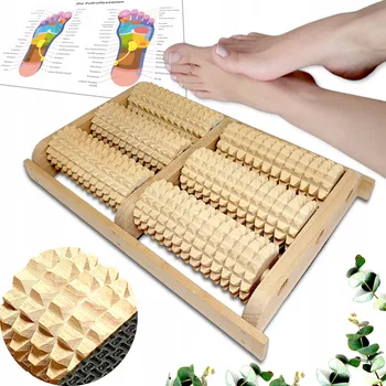 Masážní přístroj Dřevěný masážní váleček na nohy