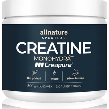 Kreatin Allnature Sportlab Creatine Creapure® prášek pro podporu tvorby svalové hmoty 300 g