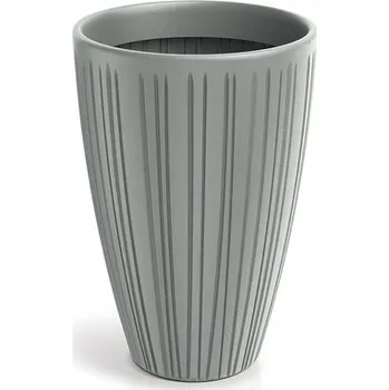 Květináč FERO ROUND HIGH 48 cm - barva: betonová šedá