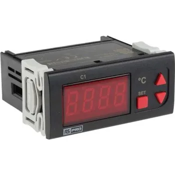 Relé Regulátor teploty s vypínačem 230 V AC, rozsah: -30→ plus 400 °C.