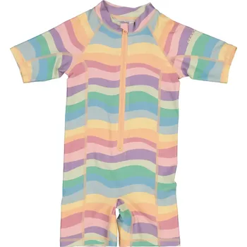 Kojenecký overall Dětský UV overal s krátkým 3/4 rukávem Rainbow Geggamoja Velikost: 74/80