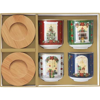 Easy Life, Itálie Easy Life - Sada čtyř pohárků na kávu Festive Avenue - 4 x 110 ml