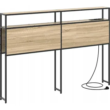 VidaXL Úložné čelo postele Nástěnný dub sonoma 120 cm Kompozitní dřevo