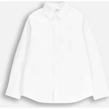 Pánská košile Coccodrillo dětská košile s dlouhým rukávem bavlna bílá velikost 164