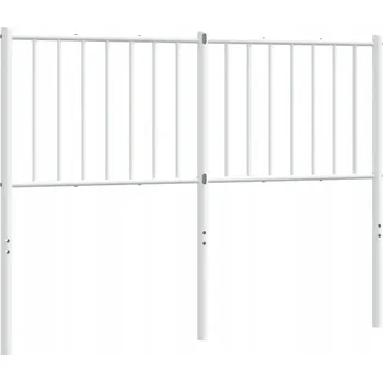 VidaXL Kovové čelo, bílé, 120 cm