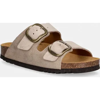 Dámské pantofle Semišové pantofle Scholl NOELLE F007342361 béžová 80X, EUR 38