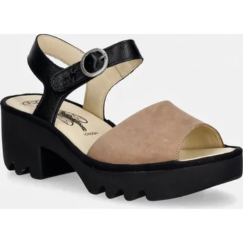 Dámské sandále Kožené sandály Fly London TULL503FLY P501503006 černá 99X, EUR 38