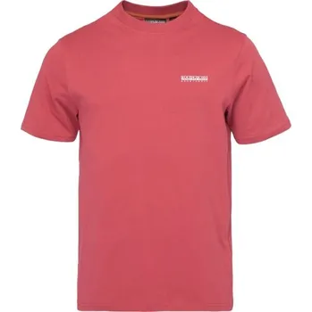 Pánské tričko Pánské tričko Napapijri S-SMALL BOX SS M Červená, Bílá