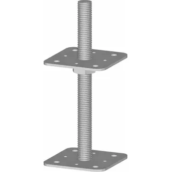 Tesařské kování Patka dř. pilíře BV/P 14-01 250x110x110, M24 (zinek bílý)