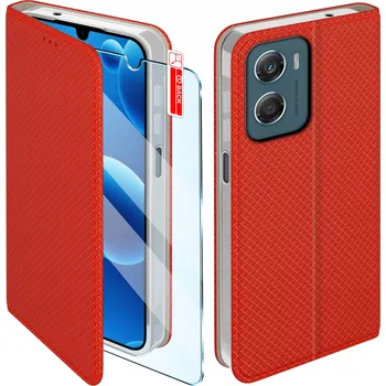 Pouzdro na mobilní telefon Flipové pouzdro TFO pro Motorola Moto G04 / G24 Power červené