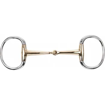 Jezdectví BUSSE Udidlo olivové jednou lomené Kaugan® BUSSE, 14 mm 10,5 cm