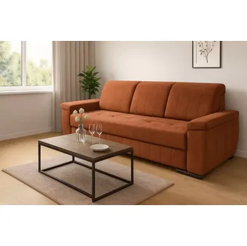 Sedací souprava Pohovka Lumi cihlová - doprava zdarma - SLEVA 3% s kodem radost25