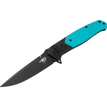 kapesní nůž Bestech Swordfish Button Lock Black & Tiffany Blue BG62E