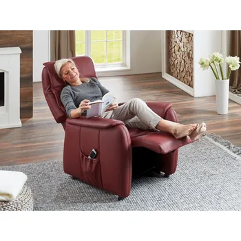 Křeslo ADRIAN BASIC XC luxusní kožené polohovací křeslo s 1-motorovou funkcí s asistencí vstávání