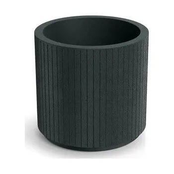Květináč Květináč CORO ROUND 48 cm - barva: tmavě šedá