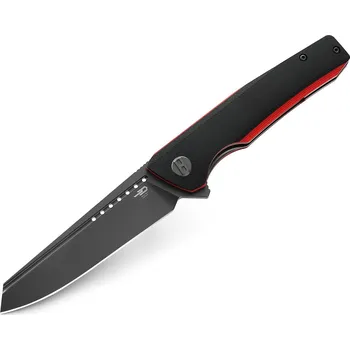 kapesní nůž Bestech Slyther BG51C Black & Red G10 Sandvik 14C28N