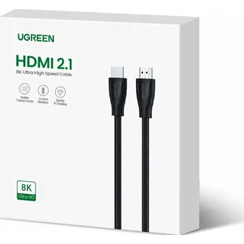Video kabel HDMI 2.1 AUDIO VIDEO KABEL 8K 60Hz / 4K 120Hz, 1M, ČERNÝ