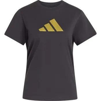 Dámské tričko Dámské triko adidas MET LOGO TEE S Černá, Zlatá