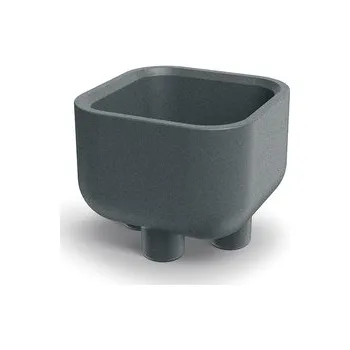 Květináč Květináč s nožičkami MOLTA SQUARE 48 cm - barva: granitová šedá