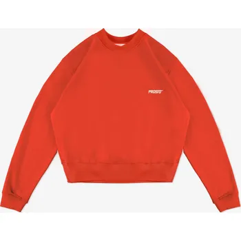 Dámská mikina Dámská červená mikina bez kapuce PROSTO Bomb XL