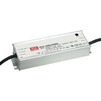 Napájecí zdroj pro osvětlení Budič LED HLG-120H-C500B 150 300V 500mA 150W ztlumování: 1–10 V PWM odpor IP67 konstantní proud Mean Well