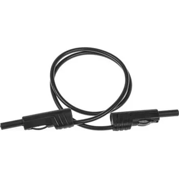 Měřicí kabel Hirschmann Test a Measurement Zkušební vodič, Černá 16A, délka kabelů: 500 mm, 60 V, Polyvinylchlorid