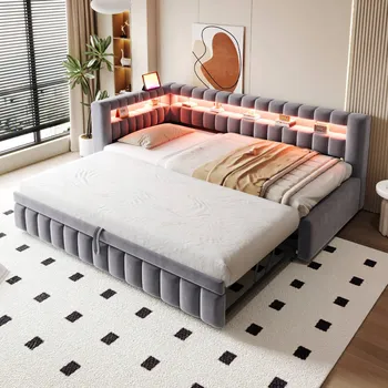 Postel Jednolůžková dřevěná postel Arhatreya 90x200 cm šedá