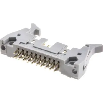 Elektrický konektor Konektor IDC, rozteč: 2.54mm, počet kontaktů: 20, orientace těla: Rovný, Samec, Pájení, Průchozí otvor, materiál