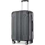 Cestovní kufr na kolečkách Kono ABS - 78L - šedý K1777-1L