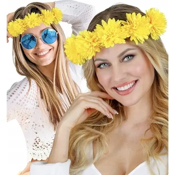 Čelenka Widmann klasická žlutá čelenka do vlasů