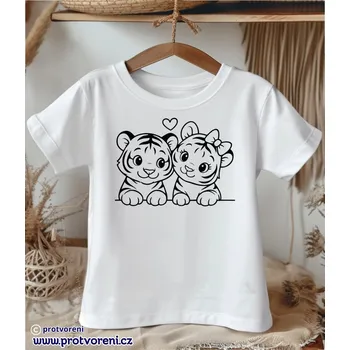 Chlapecké oblečení Tričko jako omalovánka Tričko k vybarvení, dětské, TYGŘÍCI, 1 ks zvolte VELIKOST textilu ZDE:: 3/4 let Beagle