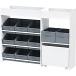 Aiyaplay Dětská úložná police s 11…