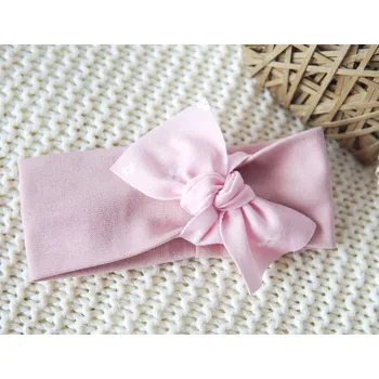 Čelenka AMÁLKA Elastická čelenka pudrově růžová, pentle malé květinky Velikost: 62-68