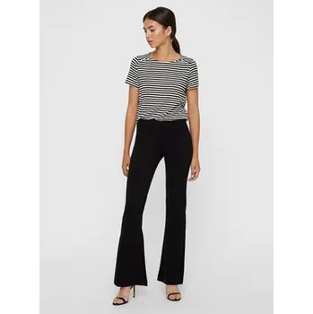 Oblečení a móda Vero Moda Kalhoty z materiálu Kamma 10209858 Černá Flared Fit XL_30