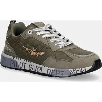 Pánské tenisky Tenisky Aeronautica Militare SNEAKERS 261SC0276UCT04327.07301 zelená 91X, EUR 40
